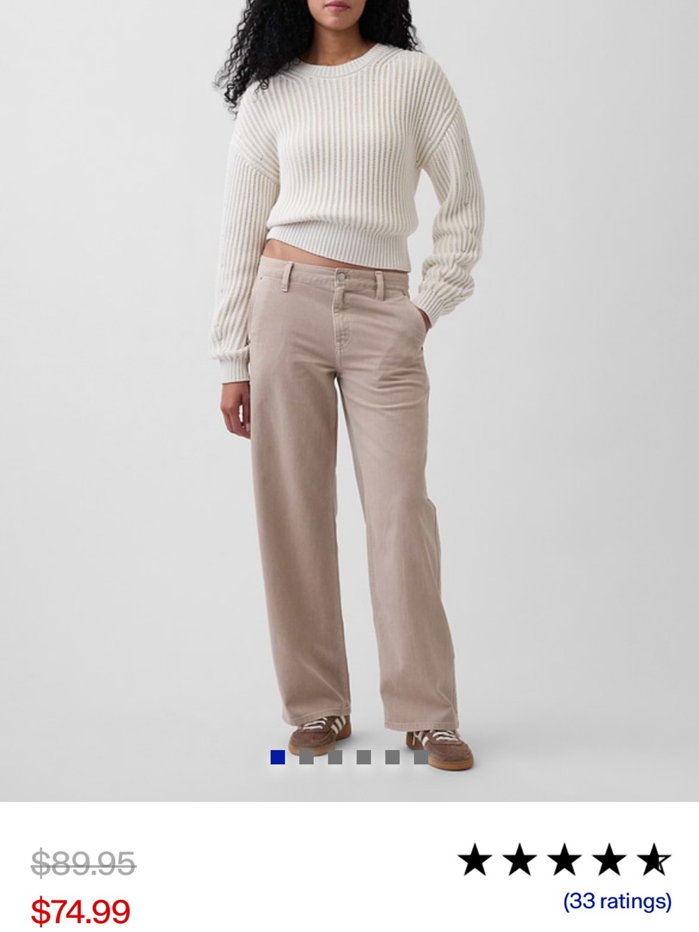 GAP low rise 90s loose khakis